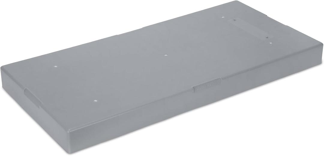 Mini Split Condenser Pad for Ductless Air Conditioner Heat Pump Systems, 38" x 18" x 3" Anti-Slip Plastic Equipment Base for Outdoor HVAC Unit, Gray