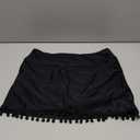 GRAPENT Women's High Waisted Bikini Bottoms Ruched Swimsuit Tulip Hem Swim Skirt, Size L