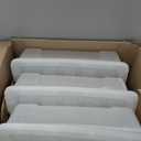 IRIS USA 27 Qt Stackable Plastic Storage Bins with Lids, 6 Pack - BPA-Free, Made in USA - Discreet Organizing Solution, Latches, Durable Nestable Containers, Secure Pull Handle - Pearl