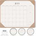Jotsome Desk Calendar 2026 - 2027 with Desktop Mat, Large Desk Pad Calendar From Now to June 2027 22x17 inch, Desk Blotter Calendar for Home Office and School, Easy Planning, Gift for the Holidays, Apricot