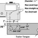 2-inch Ball Model, Hydraulic Trailer, disc Brake, Surge Coupling, 3500 kg Actuator Cover, RV Boat
