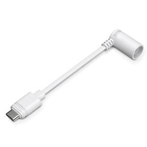 White Ring Barrel Plug to USB-C Adapter - Compatible with 1st Gen Solar Panel, Super Solar Panel, Spotlight Cam Plus/Pro, Stick Up Cam Pro - Connect Barrel Plug Solar Panels to USB-C Cameras