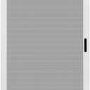 K.D. Heavy Duty Aluminum Sliding Patio Screen Door Kit - 2.5" Frame Insect Proof for Patio Backyard Kitchen and Bedroom (White, 36''x96'')