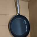 Blue Diamond 10" Nonstick Frying Pan Skillet, Diamond Infused PFAS & PTFE-Free Ceramic Pot, Dishwasher & Oven Safe, Stay Cool Handle, Durable Non Toxic Metal Utensil Safe, Egg & Omelet Pan, Blue