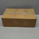 BESTVIP 200PCS Clear Gold Plastic Plate, Disposable Party Plates with 100 Dinner and 100 Dessert Plates, Plastic Plate for Party, Wedding and Birthday