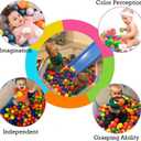 Portable Cute Blue Hexagon Children Ball Pit, Indoor and Outdoor Easy Folding Ball Play Pool Kids Toy Play Tent with Carry Tote, Balls Not Included