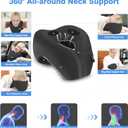 jiaao Neck Pillow Airplane, Memory Foam Travel Neck Pillows for Long Flight, 3D Eye Masks, Ear Plugs and Portable Drawstring Bag, Napping Pillow for Home, Road Trips, Sleep Rest and Travel Use