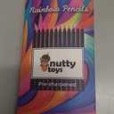 Nutty Toys Jumbo Rainbow Pencils, 8 XL Presharpened Multicolored Pencils, Best Goodie Bag Party Favors, Cool Colored Crayon Art Supplies for Kids, Adults, Top Boy & Girl Valentines Day Gift Idea 2026