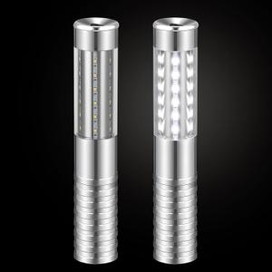 2 Pieces LED Strobe Baton Light Rechargeable Bottle Service Sparklers Stick Reusable Champagne Bottle Handheld LED for Club Stage Nightclub Party Concert Event Bar Outdoor - Silver