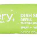 Dish Spray Cleaner Powder Concentrate Refills 4 Pack, Makes 24 fl oz Each, Tahitian Lime