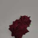 3 Pcs Rose Flower Hair Clip Rose Brooch Flamenco Dancer Hairpin Mexican Hair Accessories for Woman Girls Wedding Party Mother's Day Halloween Costume  (Dark Red)