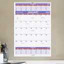 AT-A-GLANCE 2026 Wall Calendar, 15-1/2" x 22-3/4", Large, 3-Month Reference (PM62826), 15.5"w X 22.75"h