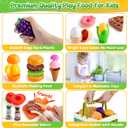 78Pc Pretend Play Food for Kids Kitchen, Cutting Toy Food with Storage Basket, Play Kitchen Accessories, Food Toys with Veggies, Fruits, Fake Food with Pizza Toy, Pretend Food, Boys Girls Gift