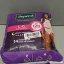 Depend Night Defense Adult Diapers, Incontinence & Postpartum Bladder Leak Underwear for Women, Disposable, Overnight, Large, Blush, 14 Count