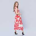 Womens Cut Out Dress - Floral Sleeveless Casual Beach Maxi Dresses, Lightweight Flowy Crewneck Sundress (XL)