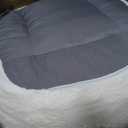 MAXYOYO Bean Bag Chair, Comfy Bean Bag Sofa with Back Support, Faux Fur Bean Bag Chair for Adults and Kids, Stuffed Floor Sofa for Living Room, Bedroom, Apartment, Beige