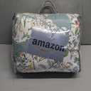 Floral Comforter Set Queen Soft Bedding Comforter Set 3 Pieces Garden Style Green Red Flower Print Botanical Flowers Comforter Set for All Seasons 1 Comforter and 2 Pillowcases (Floral, Queen) (Queen(90" x 90")