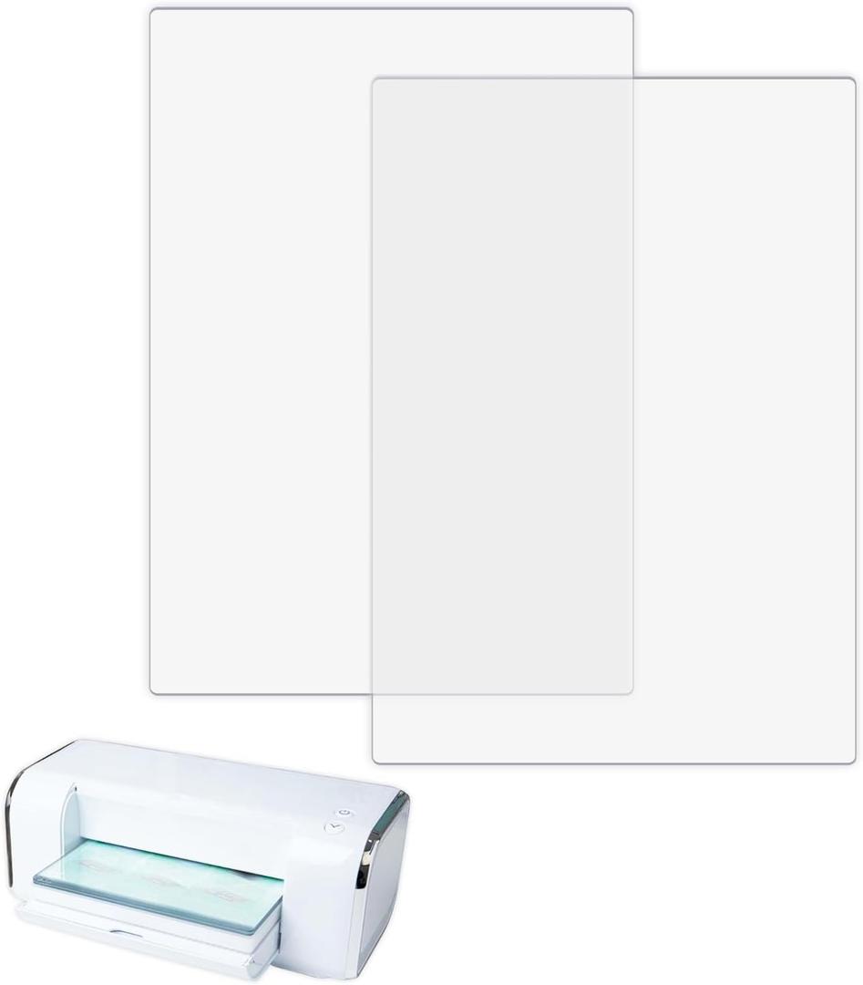 2Pcs/1 Pair Cutting Pads Compatible with BSP & BS Switch Plus Die Cutting Machine,Clear Polycarbonate Plastic Cutting Plates,Pads Die Cutting Plates for Embossing Crafting 12 3/4 x 8 3/4 x 1/8 inch