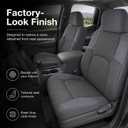 NLQR Front Driver Side Bottom and Top Back Replacement Seat Covers Cloth Gray Compatible with Nissan Frontier SV Crew Cab 2015 2016 2017 2018 2019 2020