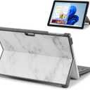 Slim Lightweight Case for Microsoft Surface Pro 7 Plus, Surface Pro 7, Surface Pro 6, Pro 5, Pro 4 Hard Protective Cover,Compatible with Type Cover Keyboard(Marble)