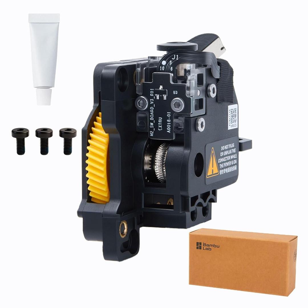 For Bambu Lab Original Stainless Steel Extruder gear Unit Kit for Bambu Lab P1P/P1S 3D Printer (P1 Series)