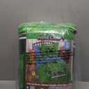 Jay Franco Kids Comforter Set Includes Sheets and Pillow Covers - Soft and Cozy Bed Set for Stylish Room Decor, Green - Minecraft Creeper, 7 Piece Queen Size Bedding