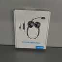 USB Headset with Microphone for PC, Computer Headset with Mic, Wired Headset with USB-A & Type-C, Mute, In-Line Controls Call Center Headphone for Work PC Laptop Office Phone Meeting Zoom Skype
