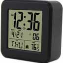 jomparis Small Digital Alarm Clock Battery Operated with Backlight for Bedroom Kids Room