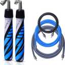 HEREROPE Interchangeable Jump Rope Set for Men Women, 1/6lb 1/4lb 1/2lb Jumprope Weighted with Optimal Ball-bearing, No-slip Grip, Heavy Jump Rope for Fitness, Speed, Endurance Training