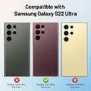 Owncase for Samsung Galaxy S22 Ultra Case Cute Fashion Polka Dot Phone Case for Women Girls Shockproof Slim TPU and Hard PC Protective Cover, Black