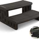 Hot Tub Steps, Non-Slip & Durable Hot Tub Stairs, Portable Universal Ladder Can Be Used Indoors and Outdoors (Gray)
