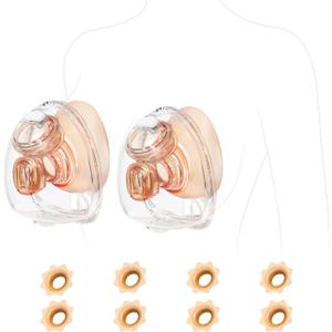 NCVI Hands Free Wearable Milk Collection Cups Accessories for Breast Pump 3110/8786/8122-3/8782-2, 5oz Feeding Pump Cup Parts Match with 17/19/21/24 Silicone Flanges Compatible with Medela/Spectra