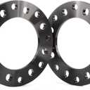 Gasupply 12mm 8 Lug Universal Wheel Spacers, Fit for F250 E350 Ram 2500 3500 Express 3500 K3500 Silverado Suburban 2500 Sierra 2500HD 3500HD, 2pcs 8x6.5 8x165.1 8x170 8x180 1/2 inch Forged Spacer (black)