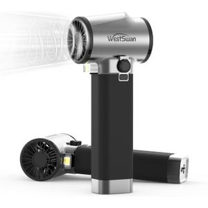 Car Dryer Air Blower Equipped with Continuously Variable Speed, 1.6KG Instant Thrust Car Blower for Drying, 64mm Super Power Turbo Dryer for Patio Cleaning, Drying, Snow Blowing (Black)