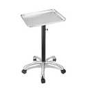 Salon Tray, Height Adjustable Salon Tray on Wheels with Thickened Aluminum Alloy Bracket, Hair Color ServiceTray Durable and Non-Rusting