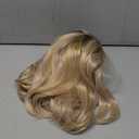 KOME Ombre Blonde Synthetic Lace Front Wig,13x4 HD Lace Layered Wave Glueless Wigs for Women Daily Use 26IN