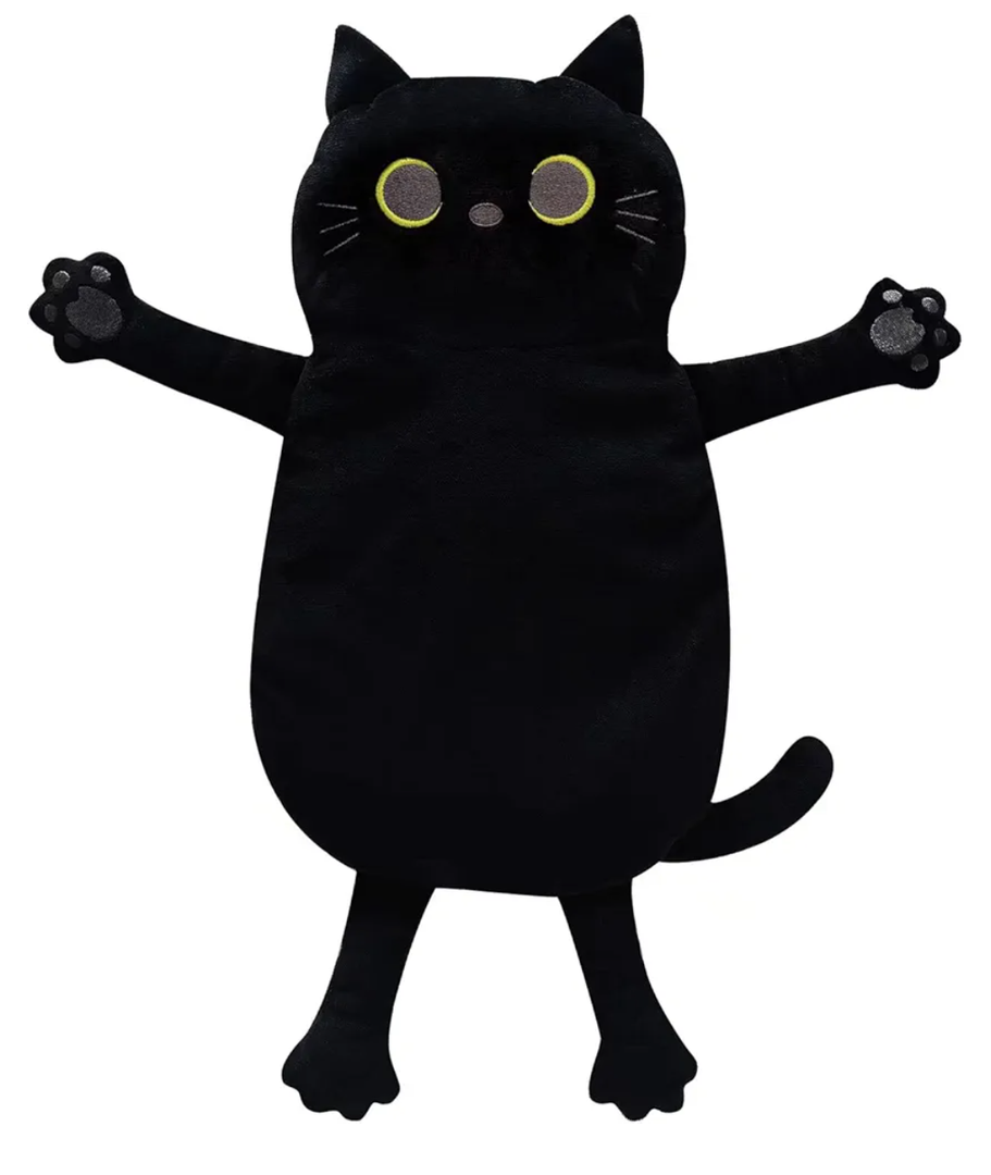 Microwave Heating Pad for Pain Relief, 17" x 9" Microwavable Heating Pads for Cramps, Back Pain, Neck Shoulder, Muscles, Knee, Joints, Natural Heat Pack Moist Heat, Black CatOverall Pick