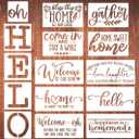 Welcome Stencils for Painting 12 Oh Hello Stencils Welcome-ish Stencil Gather Plastic Templates for Drawing on Wood/Mat/Round Door Hanger