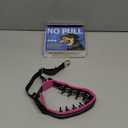 Mayerzon Martingale No Pull Collar for Medium Large Dogs, Patented Anti Pull Dog Collar with Buckle for Walking Training, with Neoprene Padding and Reflective Stitching, Adjustable(Hot Pink Trim, M) (Medium,2.5mm,20-Inch,14.5-18.5"Neck)