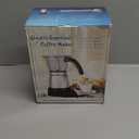 Electric Espresso Maker Transparent Coffee Maker Electric Moka Pot Portable Aluminum Espresso Machine Italian Moka Pot with Detachable Base, Coffee Gift for Women Men Home Travel(Red,6 Cup)