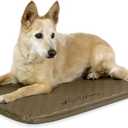 K&H Pet Products Lectro-Soft Orthopedic Outdoor Heated Dog and Cat Bed for Medium Dogs or Big Cats, Soft/Flexible Safety Listed Warming Pad, Waterproof, Washable Cover - Medium 24 X 19in Tan 40W
