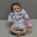 Lifelike Reborn Baby Dolls Girl - 18 Inch Baby Doll Realistic Newborn Girl Silicone, Cloth Body Adorable Reborn Baby Doll Real Life Babies Reborn Doll Toys with Accessories Birthday Gift for Kids