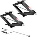 2500lb 24" RV Scissor Jack with Handle (2)