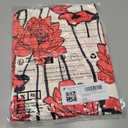 Wenrine Womens Summer Dresses Casual Floral V Neck Sleeveless Loose Boho Beach Tank Dress Sundress with Pockets (Medium, Red)