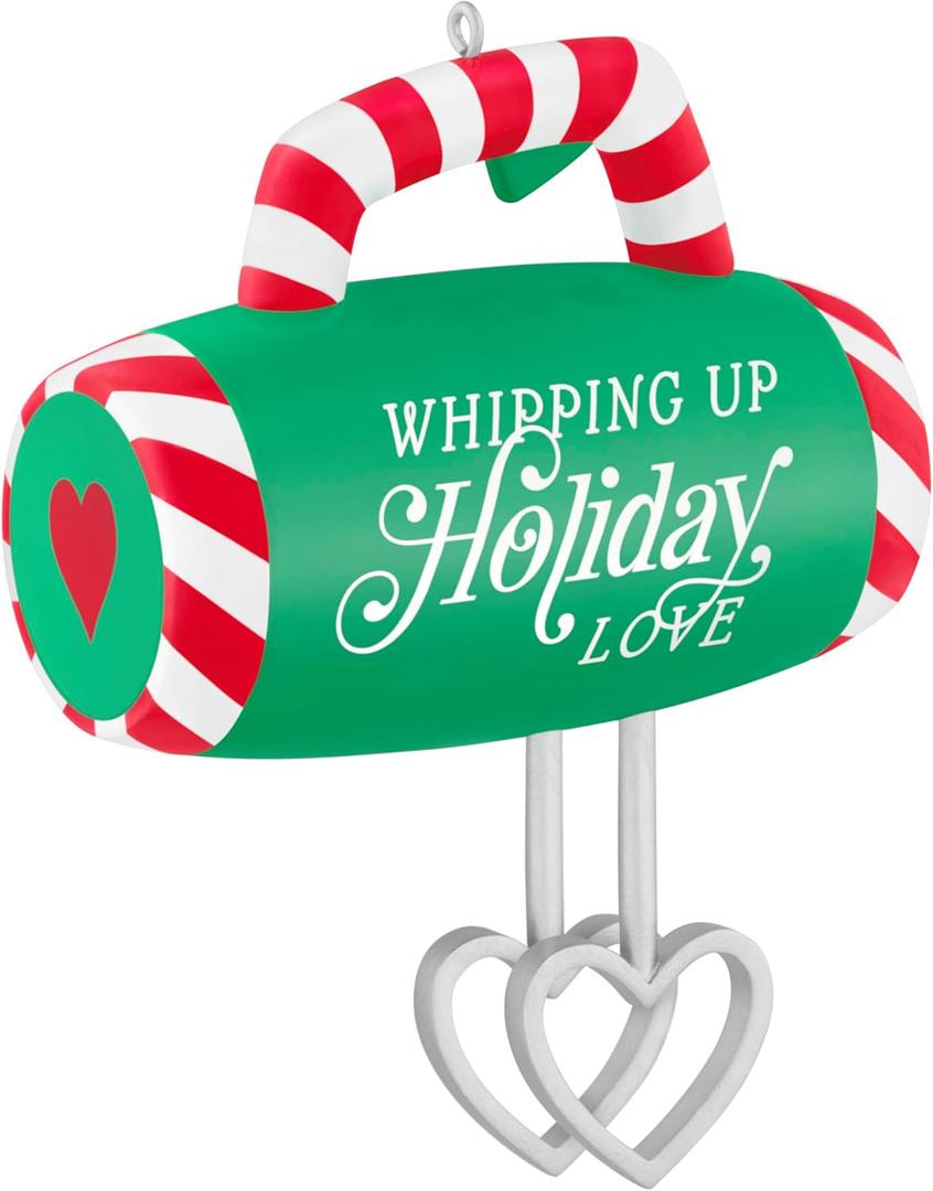 2 x Hallmark Keepsake Christmas Ornament, Whipping Up Holiday Love, Gifts for Bakers