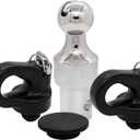 60692, Puck System Gooseneck Hitch Ball Kit, Compatible with 2013-2025 Ford F250 F350 F450, 2016-2025 Chevrolet Silverado, GMC Sierra & Nissan Titan XD, 30000 lbs GTW/ 7500 lbs VTW, 2-5/16 Inch Ball