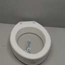 Carex Elongated Hinged Toilet Seat Riser, Adds 3.5 Inches of Height to Toilet, 300 Pound Weight Capacity, Raised Toilet Seat