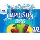 Capri Sun Pacific Cooler Mixed Fruit Flavored Juice Drink Blend, 10 ct Box, 6 fl oz Pouches BB 7/11/26