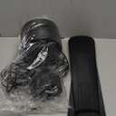 Ceiling Fans with Lights,36" LED Fan Light Hanging with Hook,Hook Type Ceiling Fan,Plug in Ceiling Fan Light,40W,3000-6500k,Remote Control,Portable Fan for Camping Bed,Patios,(Black)