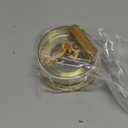 Hicarer 4 1/16 Inch Gold Skeleton Clock Insert with Gold Bezel